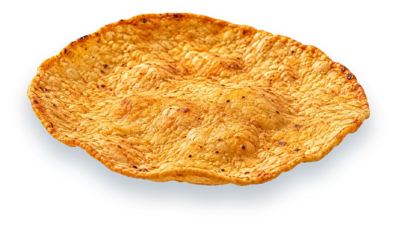 Tostada bien tronadora, recién salida